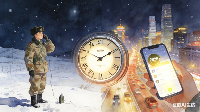 晚饭后小镇的雪景 (2)